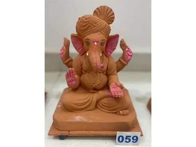 MN-059 11'Inch Eco Friendly Ganesha (Red Soil)