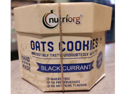 Black Currant Oats Cookies-Hand Made (Nutriorg)