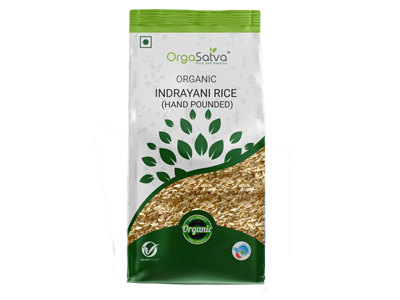 Organic Indrayani Rice (Hand Pounded) (OrgaSatva)