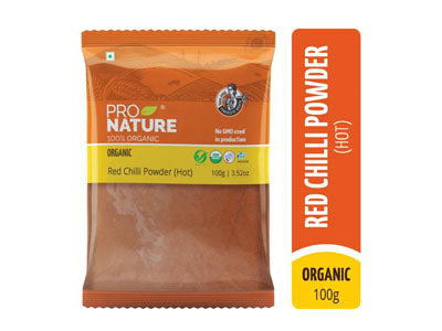 Organic Red Chilli Powder (Hot) (Pro Nature)