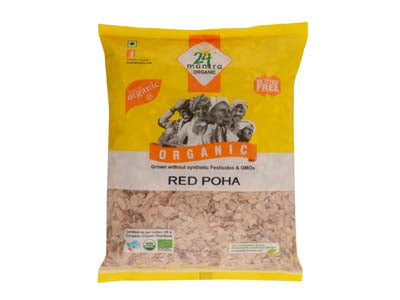 Buy 24 Mantra Organic Red Poha/Flattened Rice Online At Orgpick