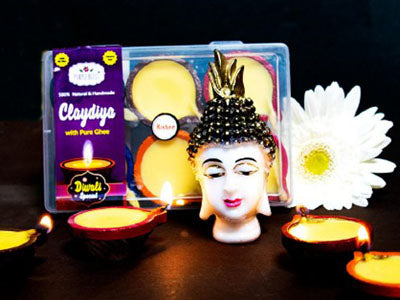 Clay Diya with Pure Ghee - Medium (100% Natural & Handmade)