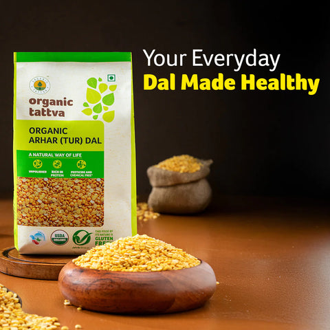 Organic Arhar (Tur) Dal (Organic Tattva)