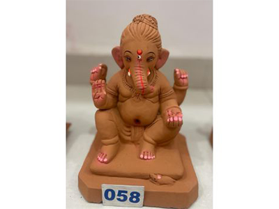 MN-058 9'Inch Eco Friendly Ganesha (Red Soil)