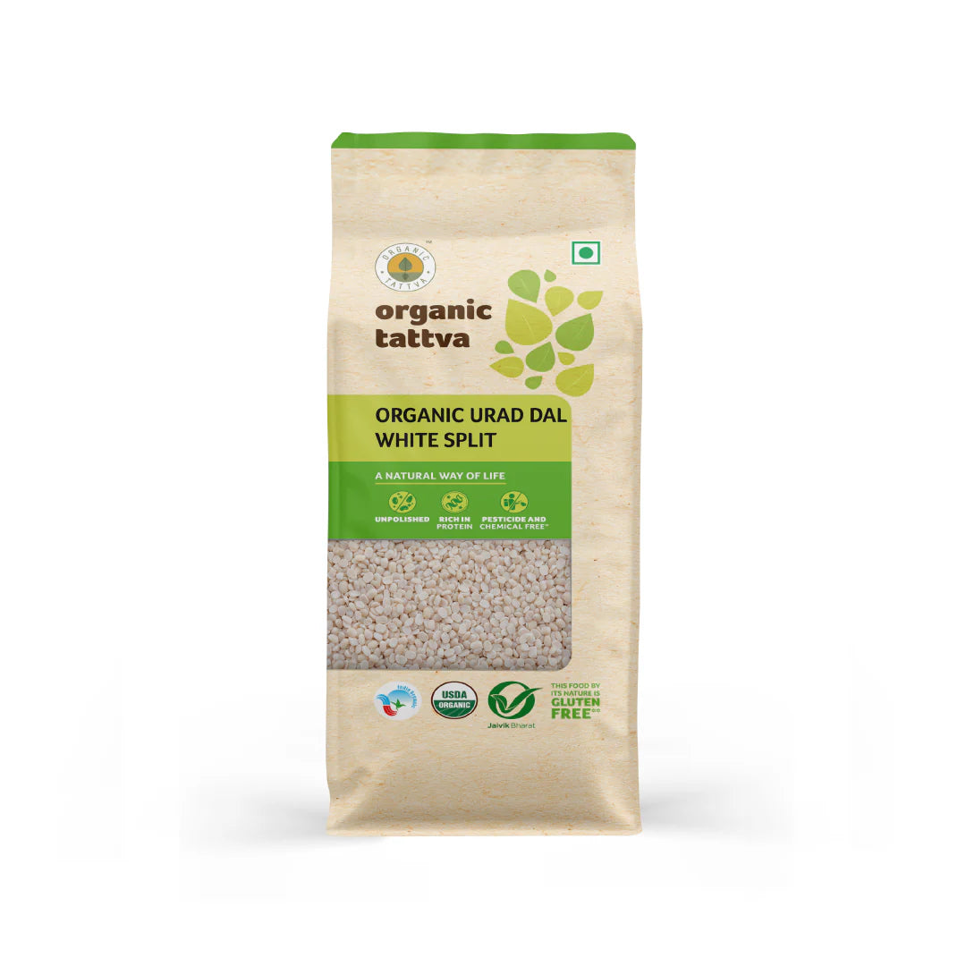 Organic Urad Dal White Split (Organic Tattva)