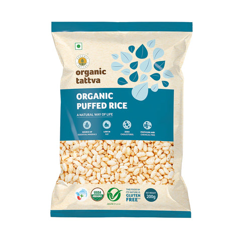 Organic Puffed Rice (Organic Tattva)