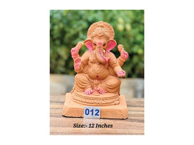 MN-012 12'Inch Eco Friendly Ganesha (Red Soil)