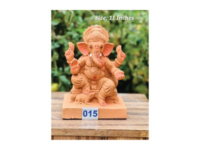 MN-015 11'Inch Eco Friendly Ganesha (Red Soil)