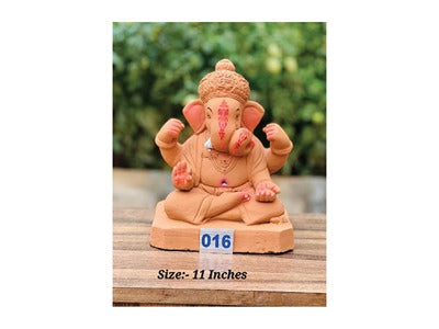 MN-016 11'Inch Eco Friendly Ganesha (Red Soil)