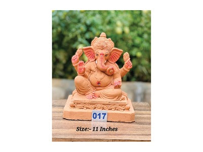 MN-017 11'Inch Eco Friendly Ganesha (Red Soil)