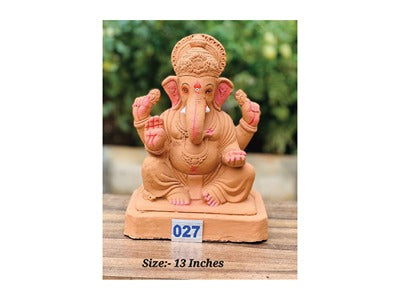 MN-027 13'Inch Eco Friendly Ganesha (Red Soil)