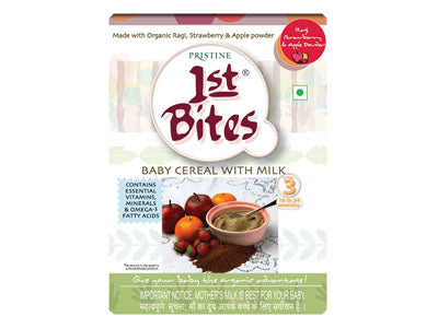 Organic 1st Bites - Ragi, Strawberry & Apple Powder (Pristine)