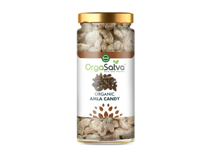 Organic Amla Candy Sweet - Bottle (Orgasatva)