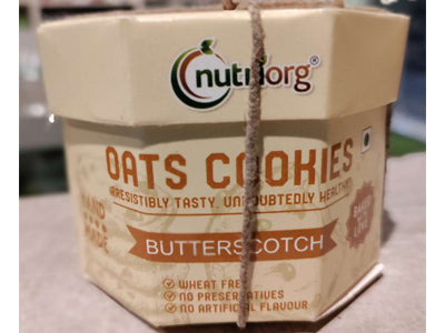 Butterscotch Oats Cookies-Hand Made (Nutriorg)