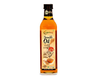 Buy Best Quality Certified Organic Cold-Pressed White Sesame Oil Online from Orgpick