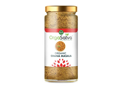 Organic Chana Masala Powder Bottle (Orgasatva)