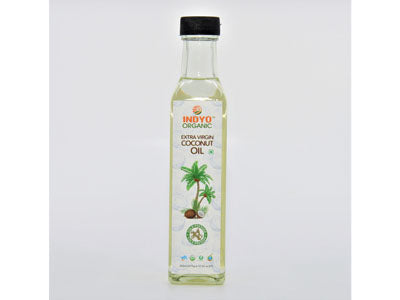 Organic Extra Virgin Coconut Oil-Glass Bottle (IndyoOrganic)