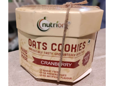 Cranberry Oats Cookies-Hand Made (Nutriorg)