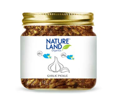 Organic Garlic Pickle (Nature-Land)