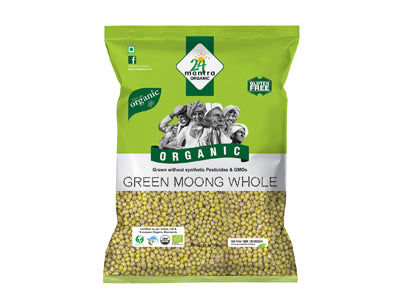 Order 24 Mantra Organic Green Moong Whole Online from Orgpick