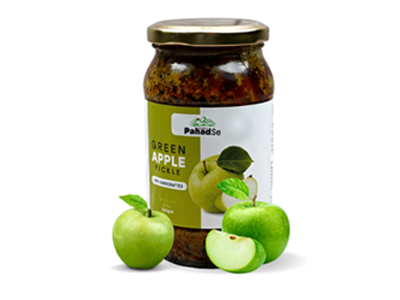Organic Green Apple Pickle(Pahadse)