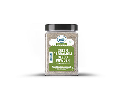 Green Cardamom Seeds Powder (Jar) (Yogik Roots)