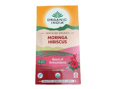 Organic Tulsi Moringa Hibiscus Tea (Organic India)