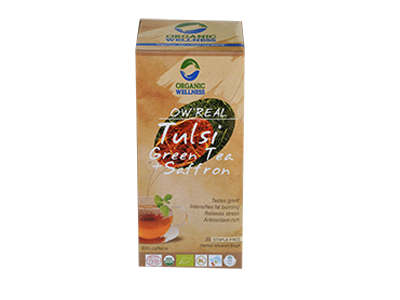 OW' Real Tulsi Green Tea + Saffron - Orgpick.com