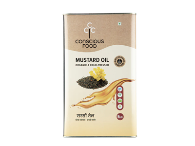Organic Cold Press Mustard Oil (Conscious Food)