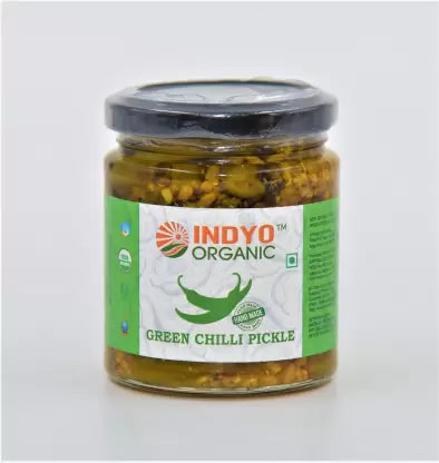 Organic Green Chilli Pickle (Indyo Organic)