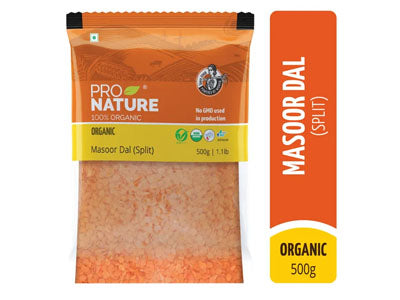 Organic Masoor Dal (Split) (Pro Nature)