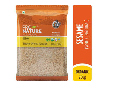 Organic Sesame (Til, White, Natural) (Pro Nature)
