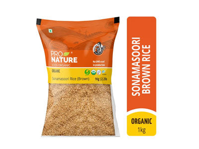 Organic Sonamasoori Rice (Brown) (Pro Nature)