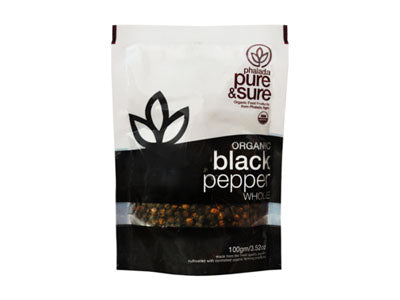Organic Black Pepper Whole (Pure&Sure)