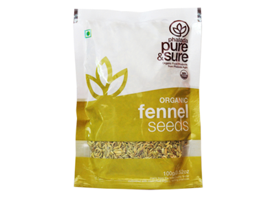 Organic Fennel Seeds (Pure&Sure)