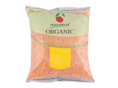 Organic Masoor Dal - Dhuli / Red Lentil (Health Fields)