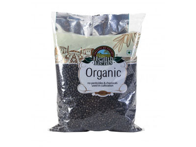 Organic Urad Dal / Black Gram - Whole (Health Fields)