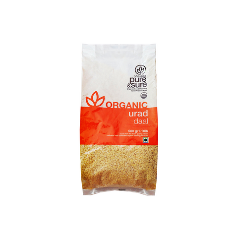 Buy Pure & Sure Organic Split Urad Dal Online,500gm-Orgpick