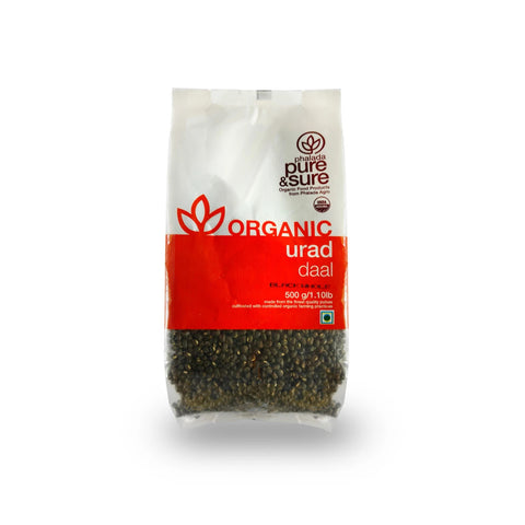 Buy Pure & Sure Organic Black Urad Dal Whole,500gm