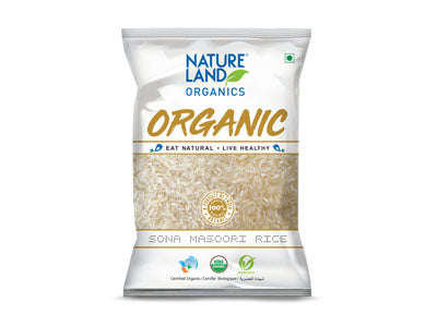 Buy Natureland's Organic Sona Masoori Rice Online At Orgpick