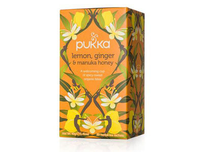Order Pure & Sure Organic PUKKA Lemon Ginger & Manuka Honey Tea,20 bags
