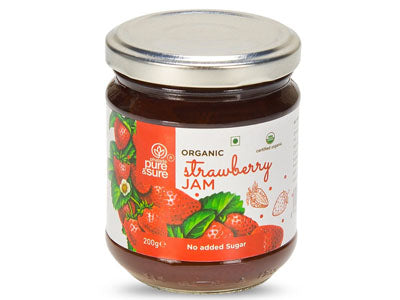 Organic Strawberry Jam (Pure&Sure)