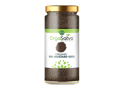 Organic Mustard Seeds/Mohri/Rai-Bottle (Orgasatva)