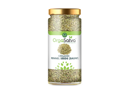 Organic Fennel Seeds/Sauf-Bottle (Orgasatva)