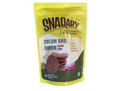Snaqary Cream & Onion Bajra Puri (TWT)