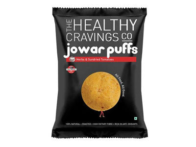 Buy Roasted Jowar Puffs - Herbs & Sundried Tomatoes Online from Orgpick
