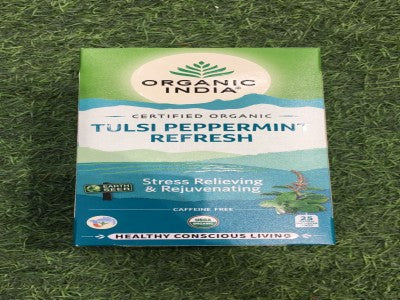 Organic Tulsi Peppermint Refresh Tea (Organic India)