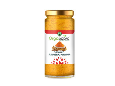 Organic Turmeric powder/Haladi-Bottle (Orgasatva)