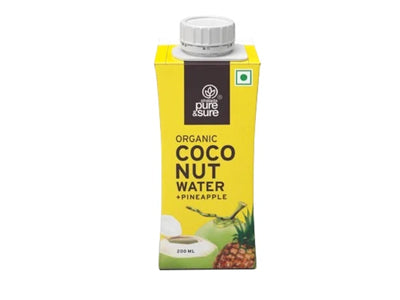 Buy Pure & Sure Organic Coconut Water-Pineapple Online At Orgpick
