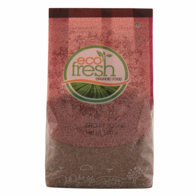 Buy best quality Ecofresh Organic Brown Sugar Online, 500gm-Orgpick